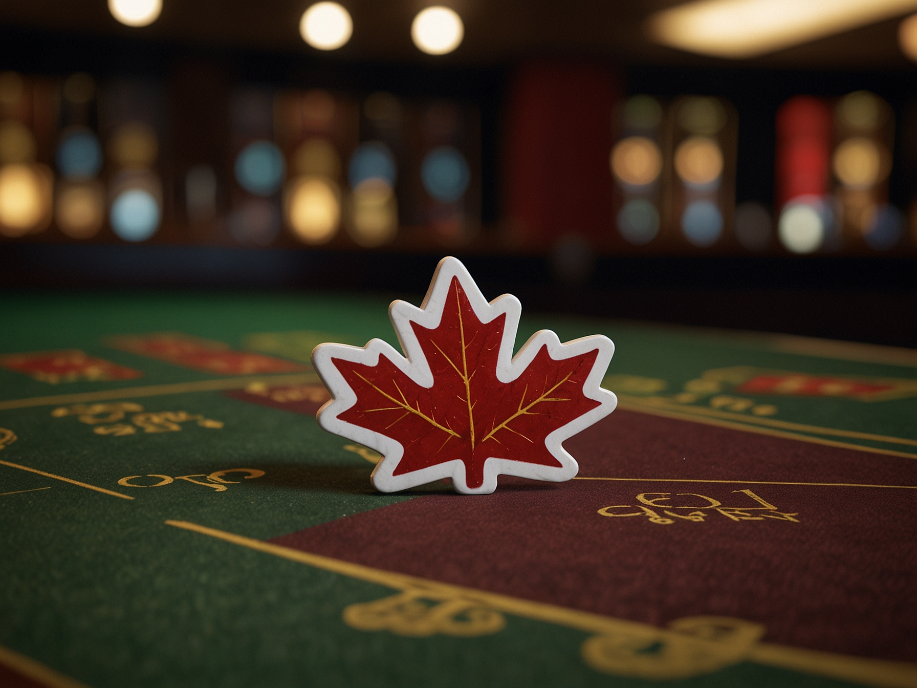 Maple leaf and Jokersino branding